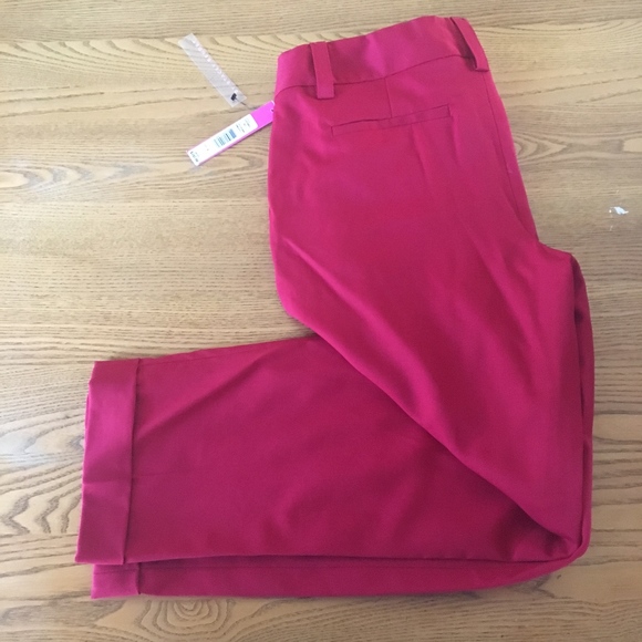 *NWT* Alice + Olivia Red Stacey Trousers - Picture 4 of 5